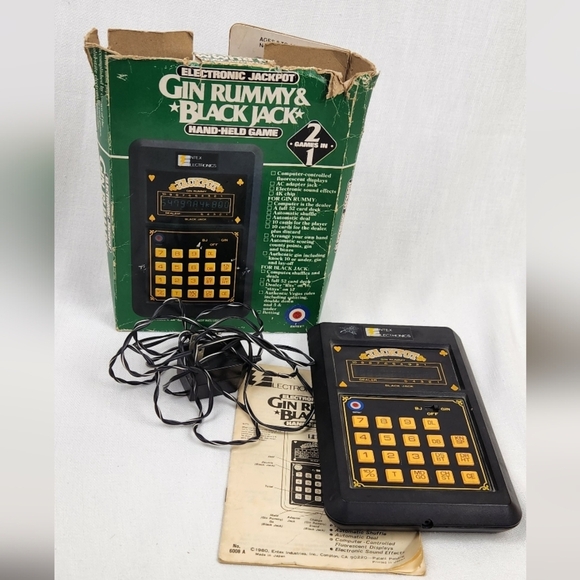 Vintage Electronic Jackpot Gin Rummy and Black Jack Game. - Picture 1 of 8